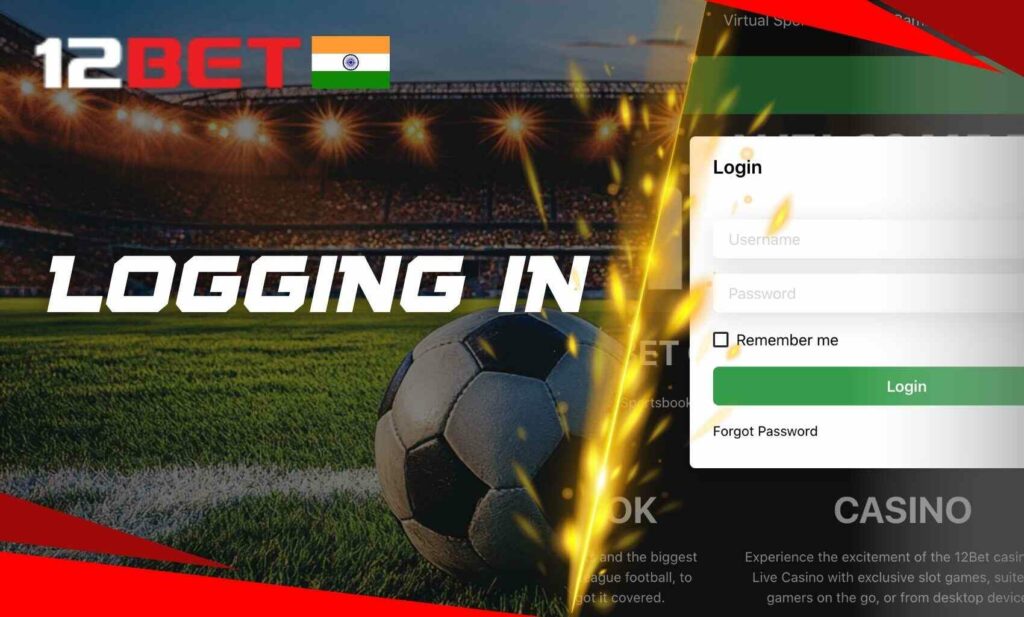Logging in to your 12bet India account