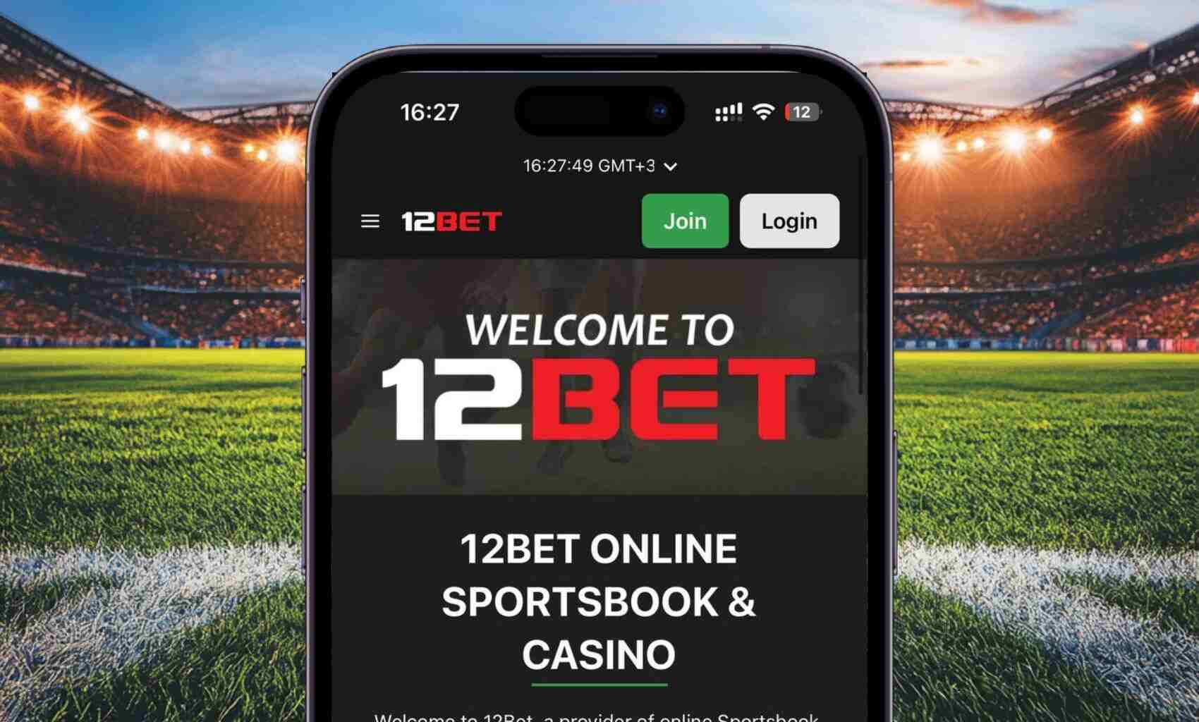 Open the 12bet application in India