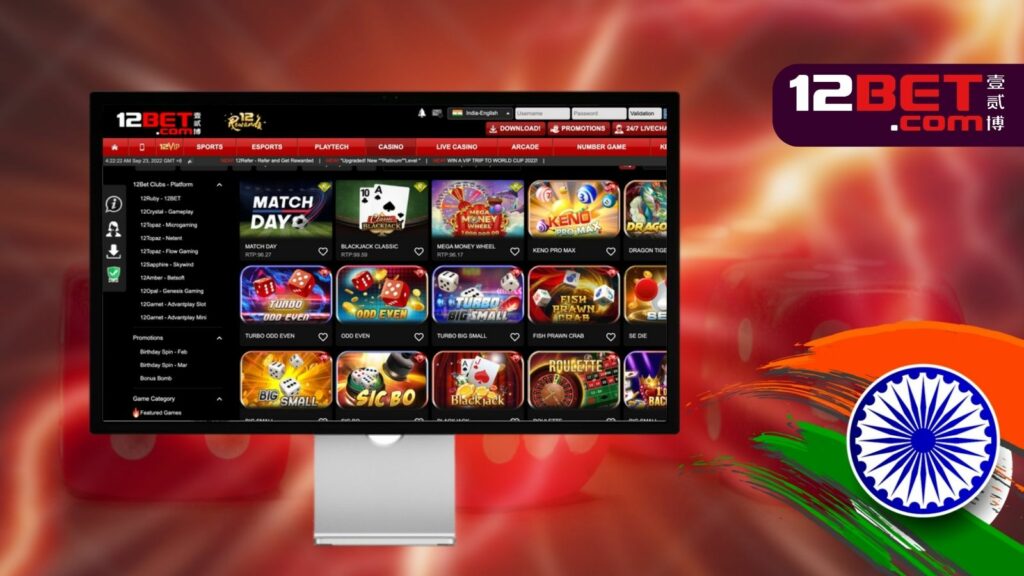 12Bet Indian gambling website games