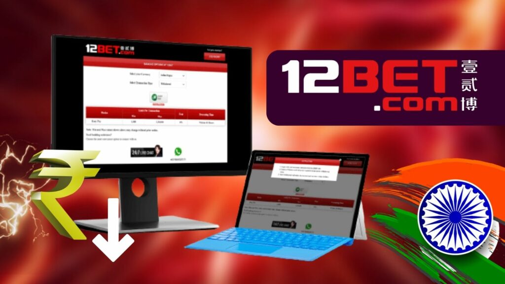 How to use payments on 12Bet India website